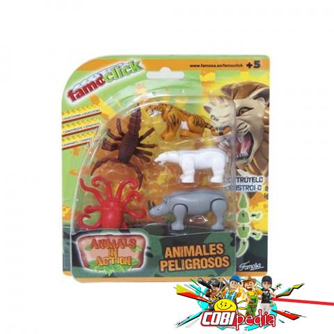 Famoclick 700010627 Animals in Action 5 pack blister (Set 1)