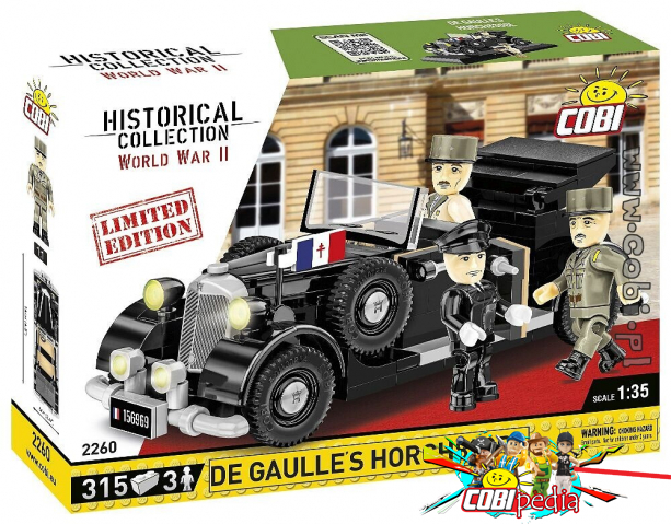 Cobi 2260 De Gaulle's Horch830BL Limited Edition