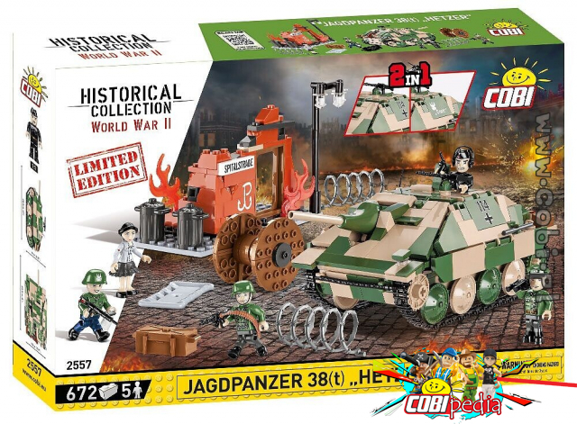 Cobi 2557 Jagdpanzer 38(t) Hetzer Limited Edition