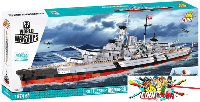 Cobi 3081 Battleship Bismarck