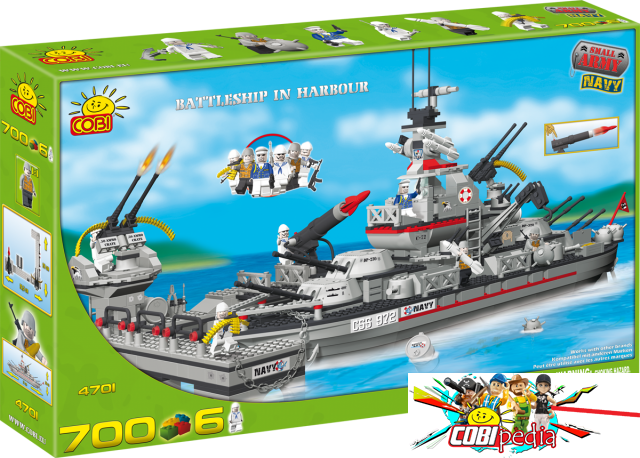 Cobi 4701 Battleship in Harbour