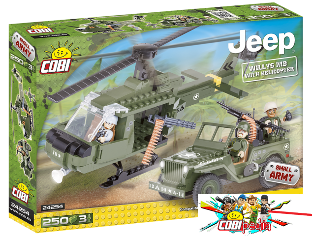 Cobi 24254 Willys MB with Helicopter