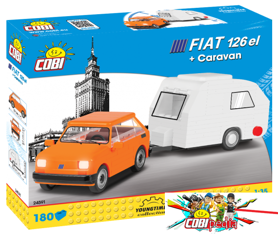 Cobi 24591 Fiat 126el + Caravan